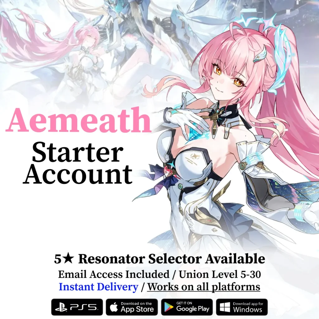 Wuthering Waves Aemeath Starter Reroll Account